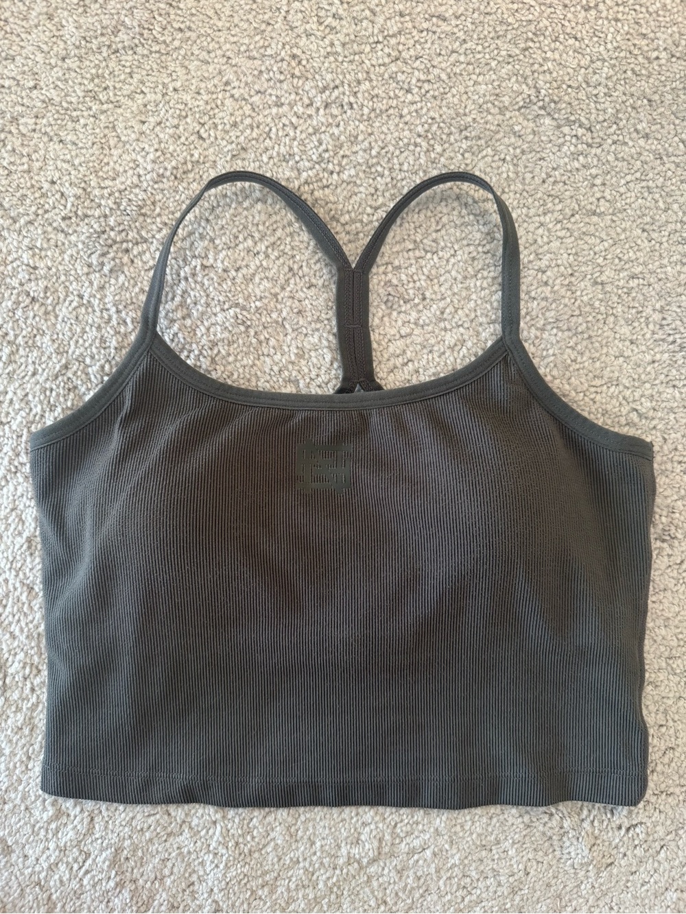Flag Nor Fail Ribbed Tank - Gray - Picture 2 of 4